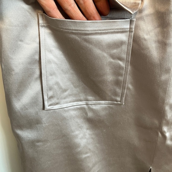 HILARY MACMILLAN NWOT Dusty Rose Split Front Seam Skirt Lined, Size 14 - Picture 8 of 13